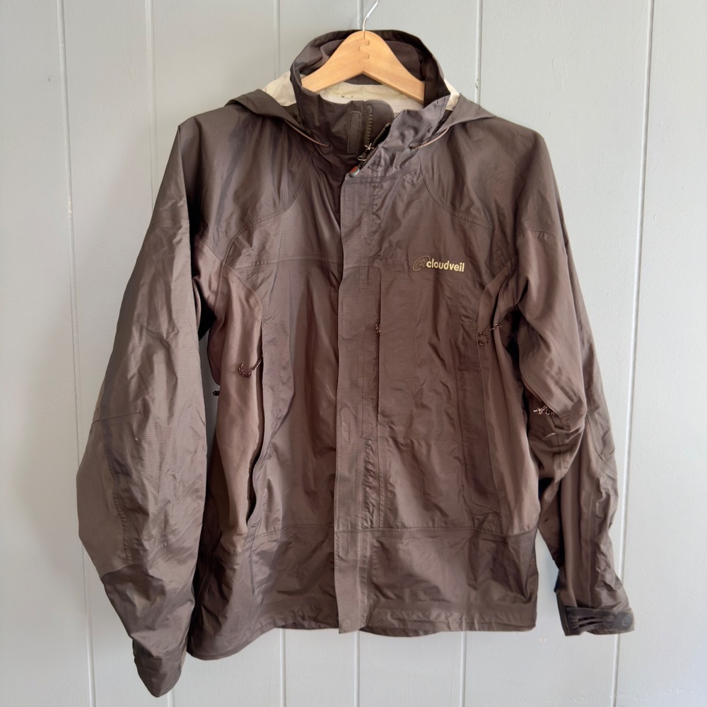 Cloudveil Jackson Hole‎ Gray Nylon Shell Jacket Small Hiking Trailcore Outdoor